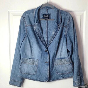 SQUEEZE JEANS Denim Jack. Size 18